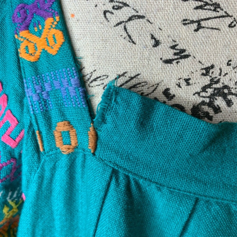 Vintage 70’s Isabel Perron Imports Embroidered Dress View 6